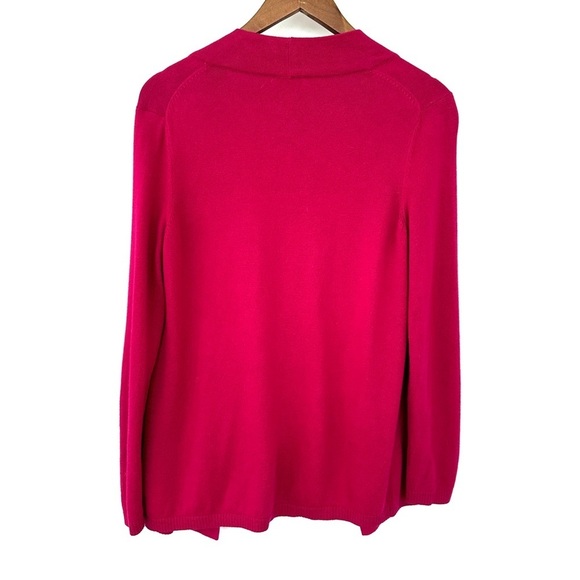 Talbots open cardigan in a cotton blend knit, straight cut, form fitting - Picture 6 of 11